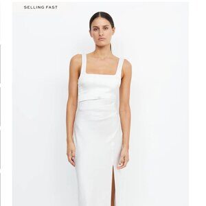 Bec + Bridge Square neck ivory dress